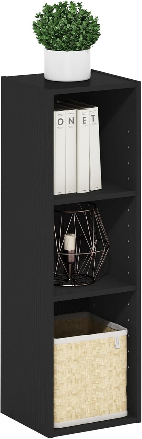 Furinno Fulda Book Shelf, 3-Tier Modern Narrow Bookshelf 7 61mY5cS9bKL. AC SL1500 Smart Living Starts Here