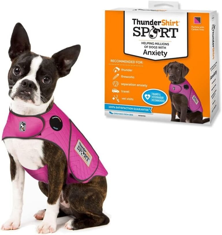 ThunderShirt for Dogs, X Small, Fuchsia Sport - Dog Anxiety Relief Calming Vest 3 61ukIIxpoVL. AC SL1000 Smart Living Starts Here