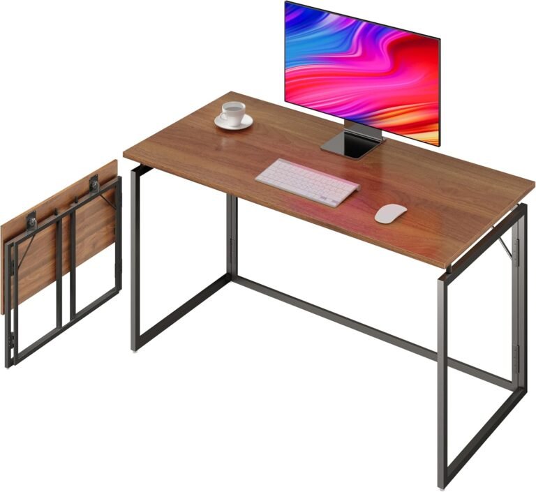 Folding Desk 30 Inch - No Assembly Small Foldable Desk for Small Space 2 71VcXKnLrvL. AC SL1500 Smart Living Starts Here