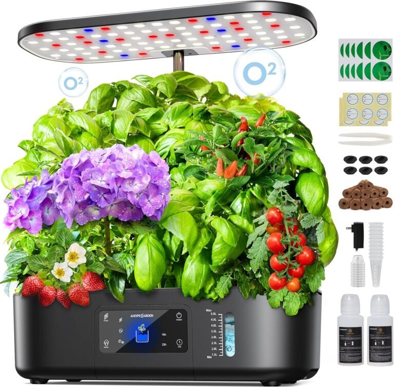 Ahopegarden Hydroponics Growing System Kit Indoor Herb Garden with Grow Light 12 Pods 2 81VxSjMq8yL. AC SL1500 Smart Living Starts Here