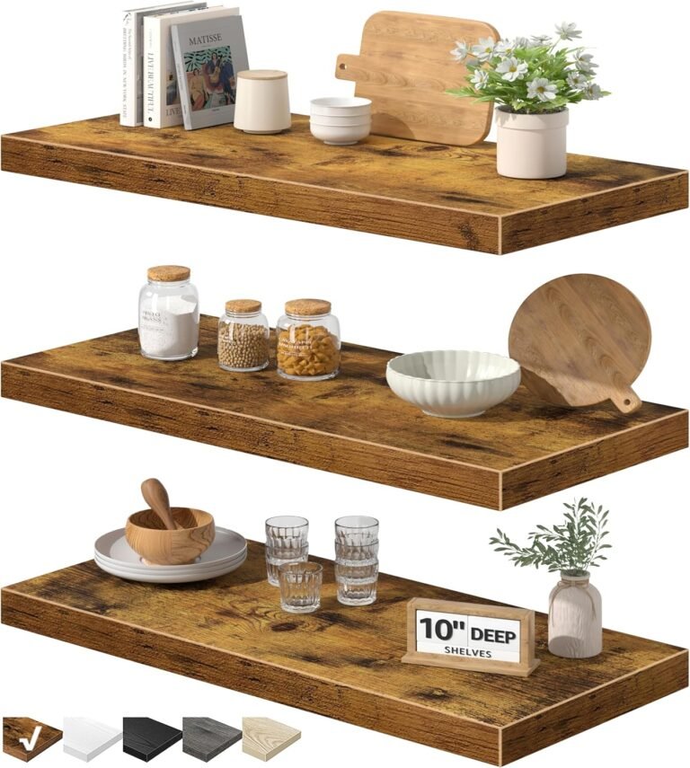 QEEIG 10" Deep Floating Shelves for Wall - 10 x 16 inch Book 6 81Zrcwj9ZL. AC SL1500 Smart Living Starts Here