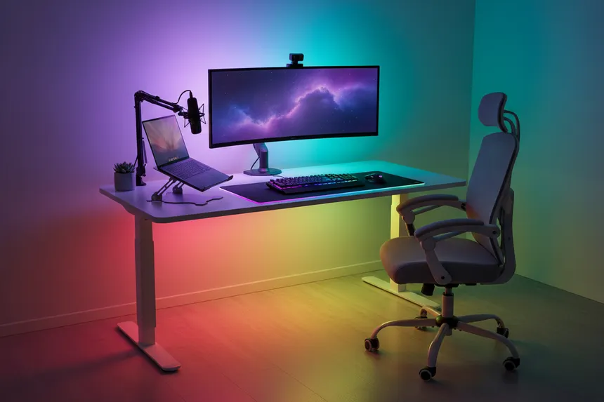 rgb complete battlestation rainbow Smart Living Starts Here