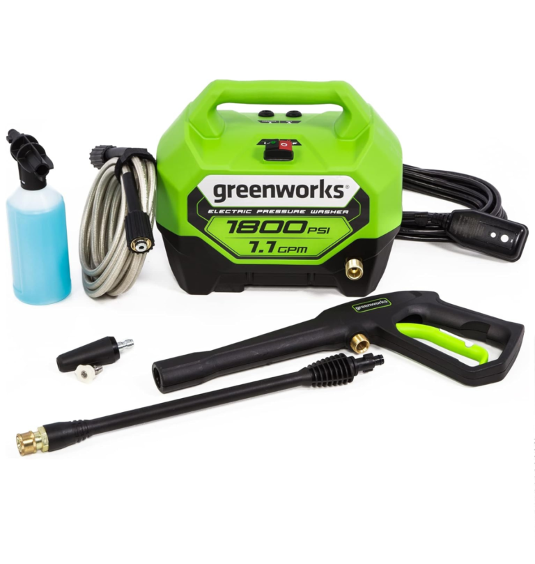 Greenworks 1800 PSI (1.1 GPM) Electric Pressure Washer PWMA Certified